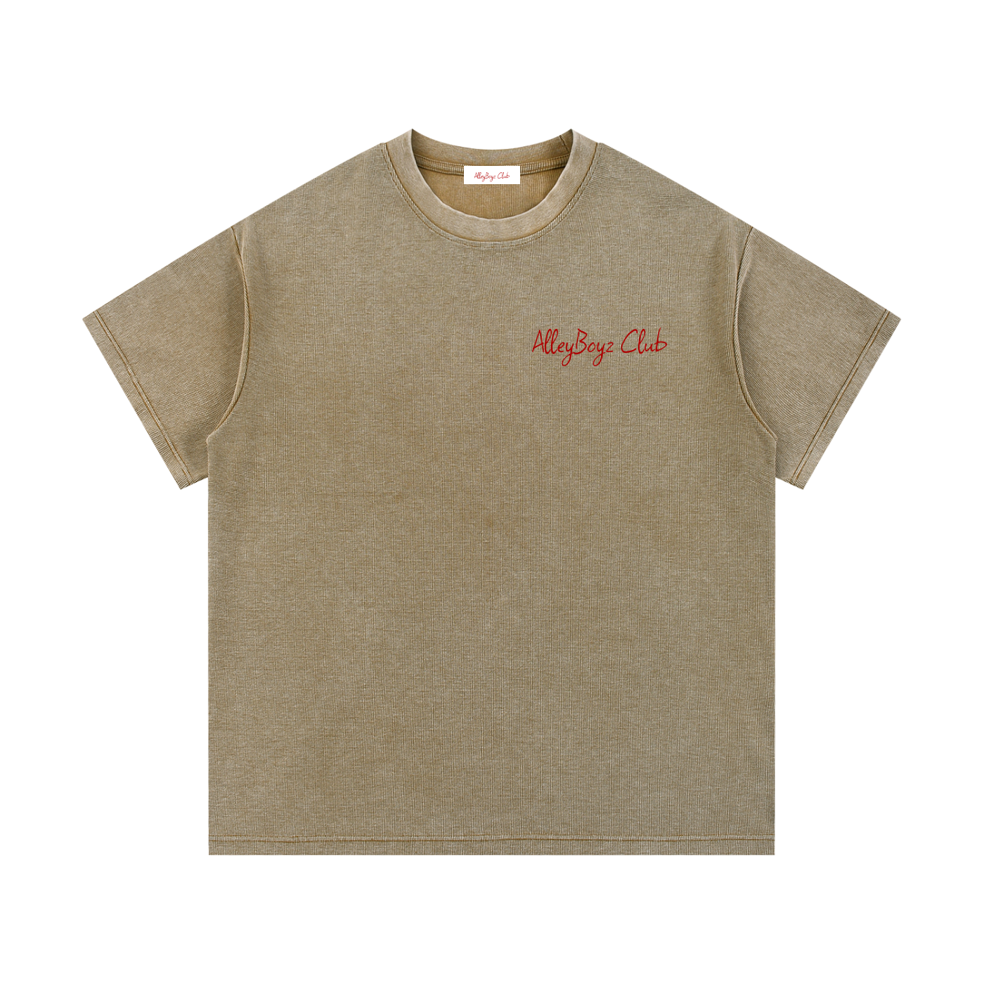 Mineral Wash Waffle Knit T-Shirt