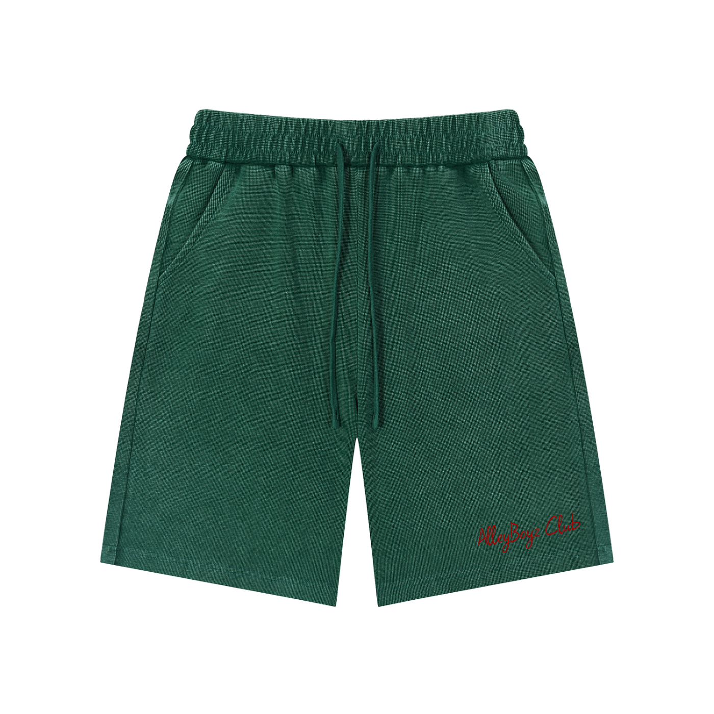 Mineral Wash Waffle Knit Shorts