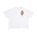 Vintage Wash Boxy Distressed Hem T-Shirt