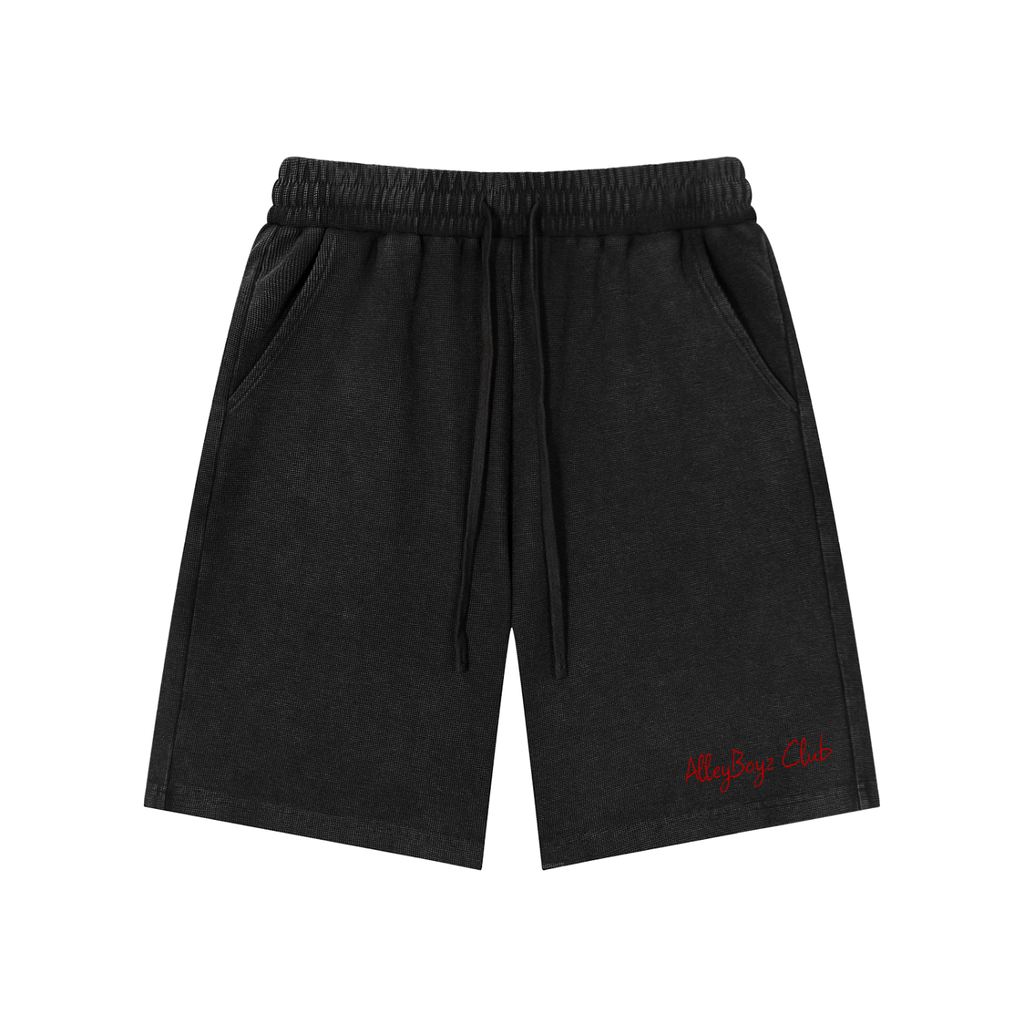 Mineral Wash Waffle Knit Shorts