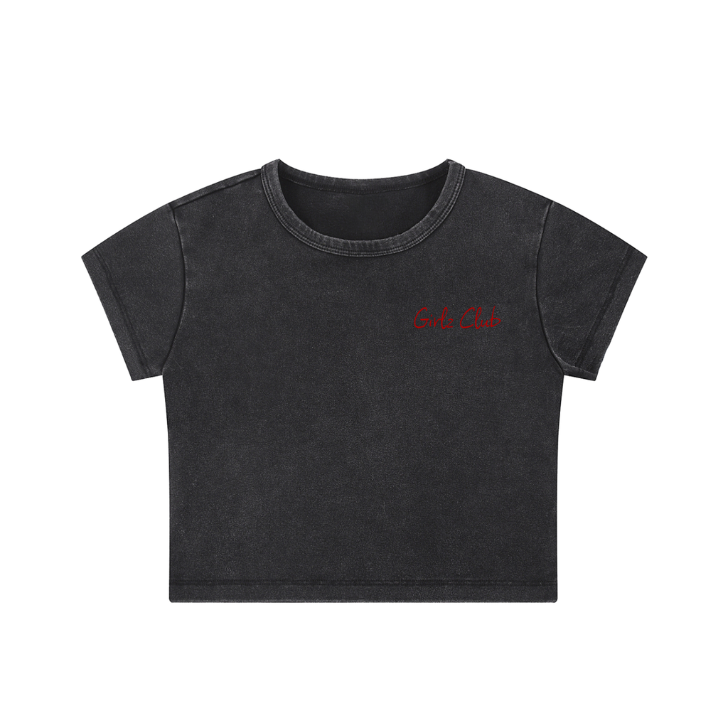 Snow Washed Crop Top