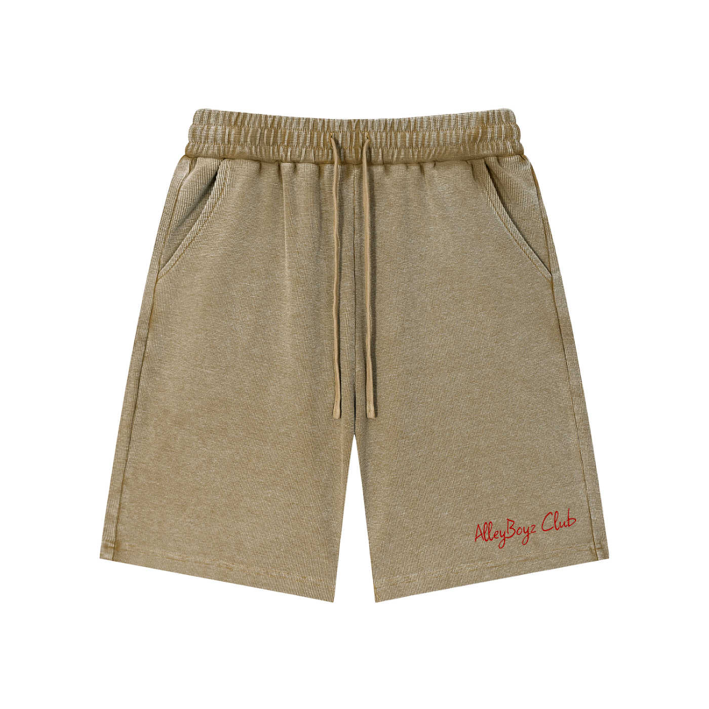 Mineral Wash Waffle Knit Shorts
