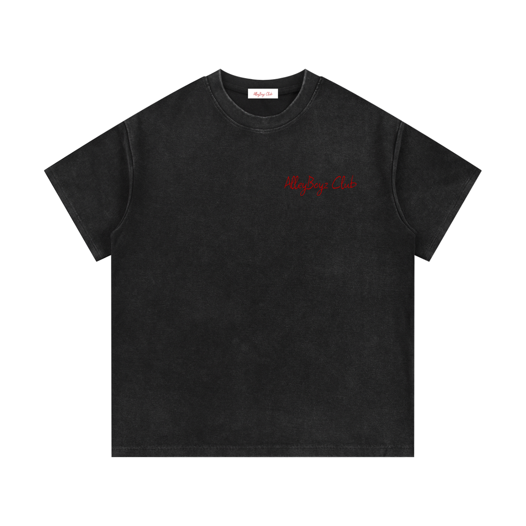 Mineral Wash Waffle Knit T-Shirt